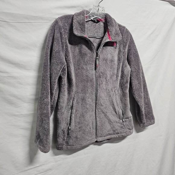 The North Face Osito Full Zip Girl Jacket Size L Gray - Picture 3 of 12